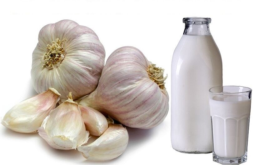 Milch Knoblauch